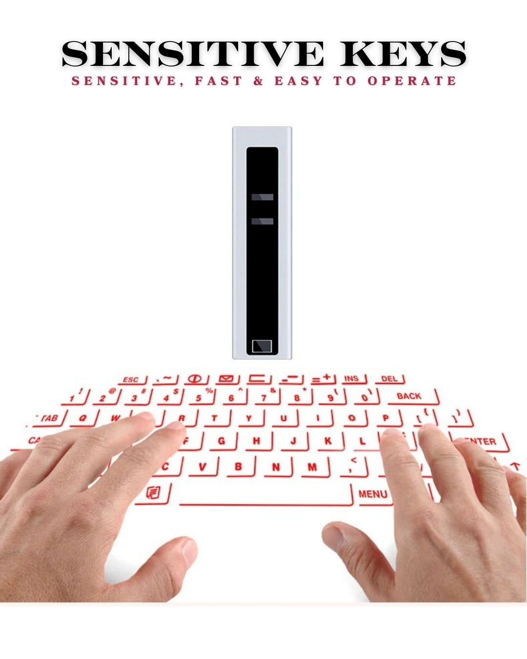 HD Laser Projection Wireless Portable Keyboard