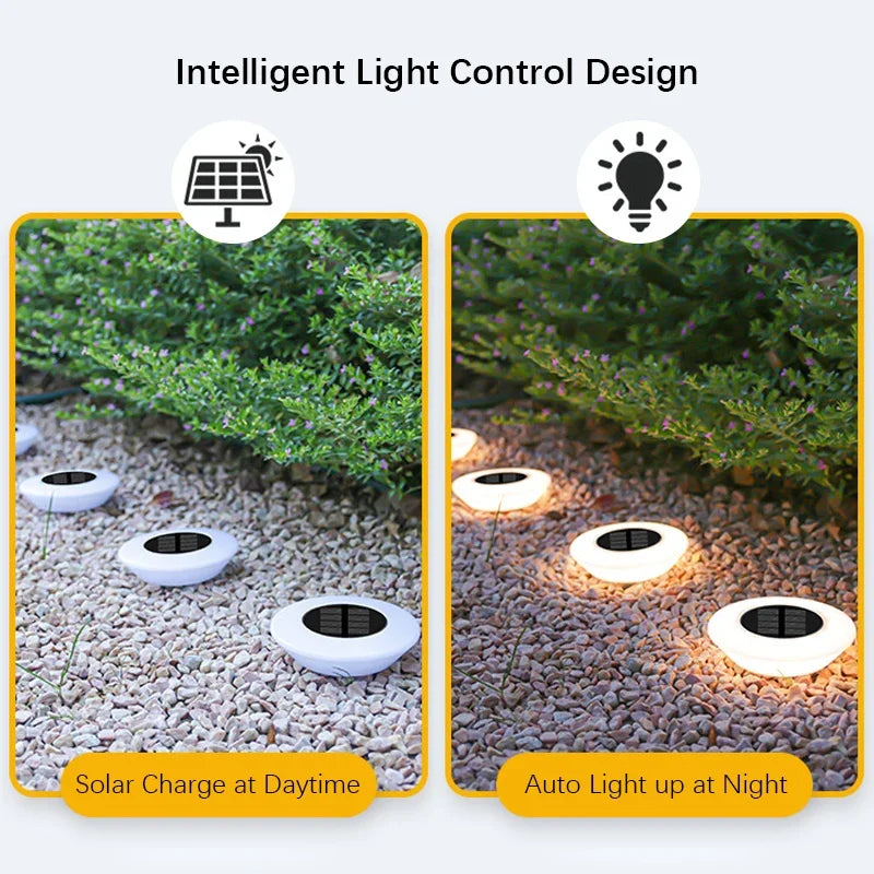 Outdoor Solar Garden Floor Lights