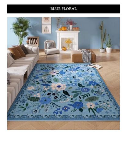 Floral Retro Living Room Carpet