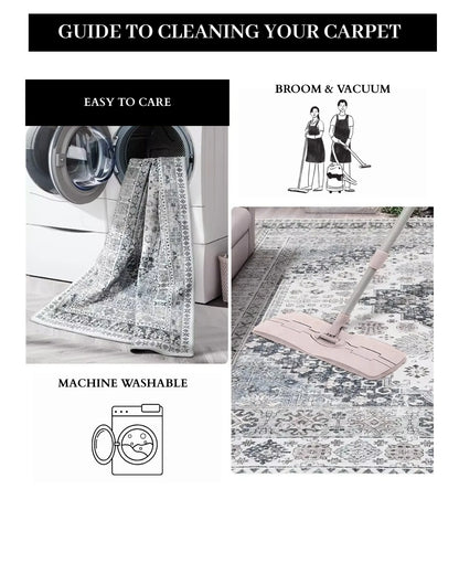 Floral Retro Living Room Carpet